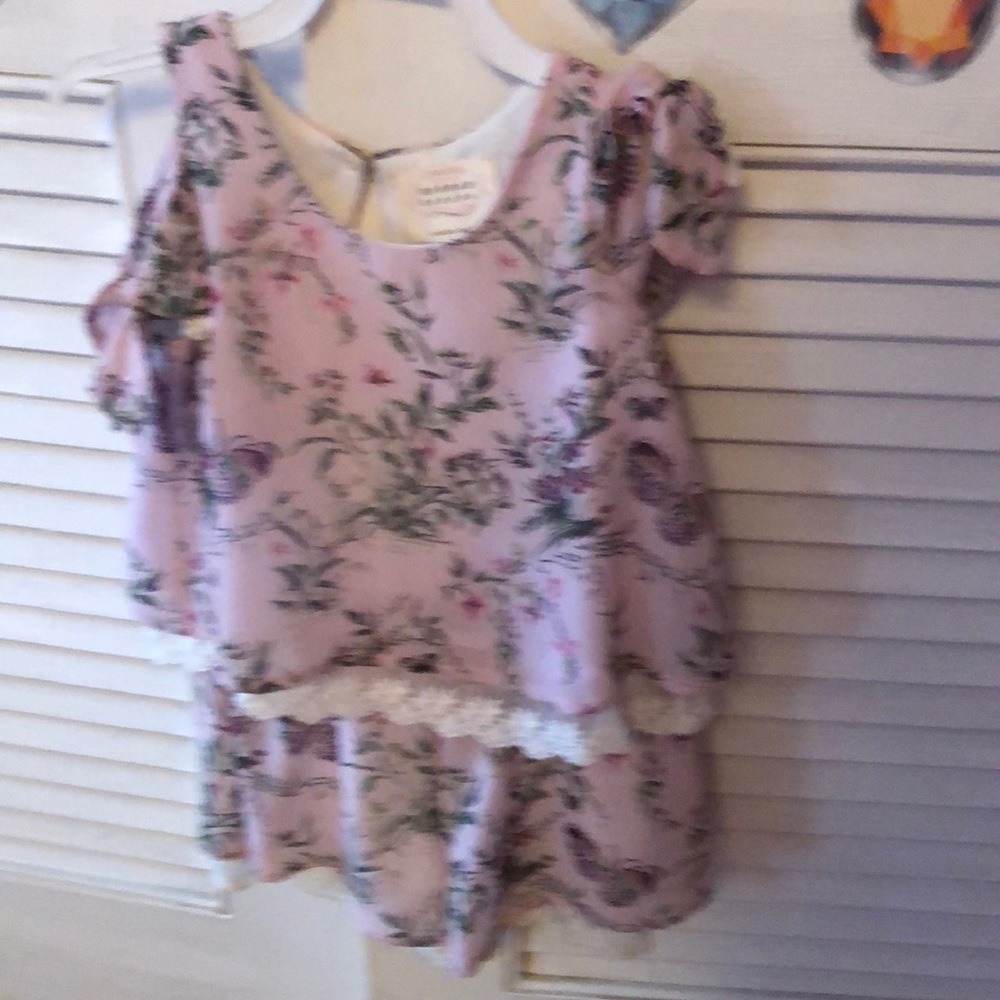 One piece little girl sunsuit